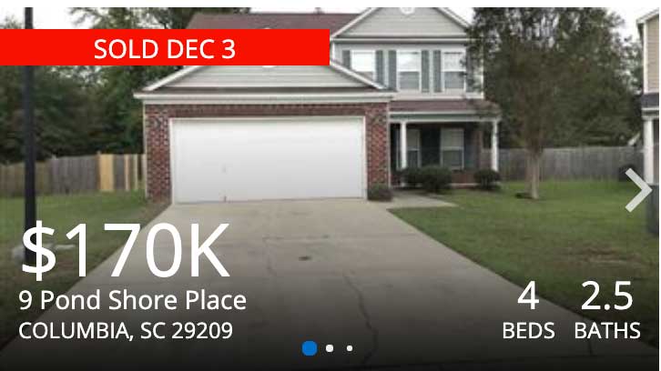 Home sold in December 2020 - 9 Pond Place, Columbia, SC 29209